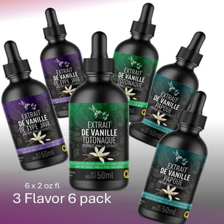 D - 6 bottles and 3 flavors (6x50ml)